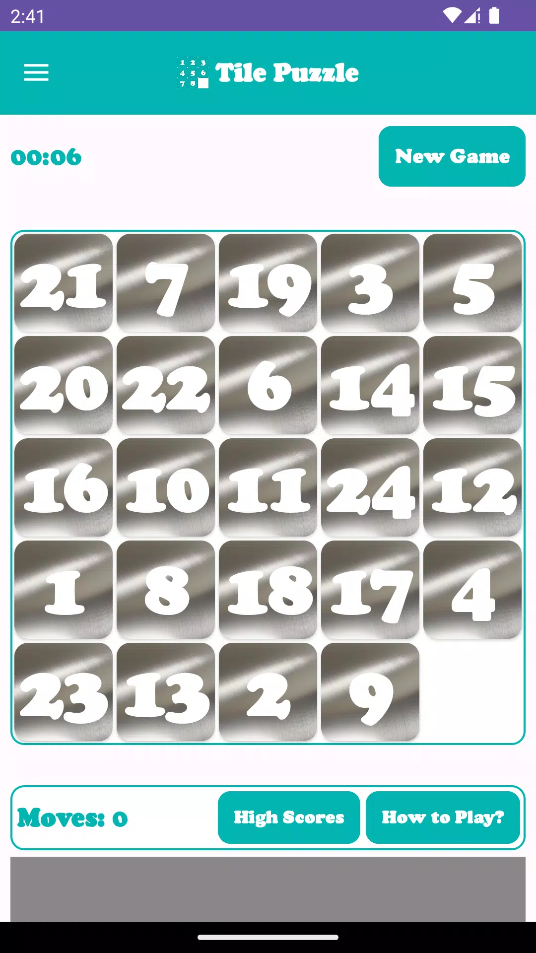 Number Sliding Tile Puzzle  Screenshot 7
