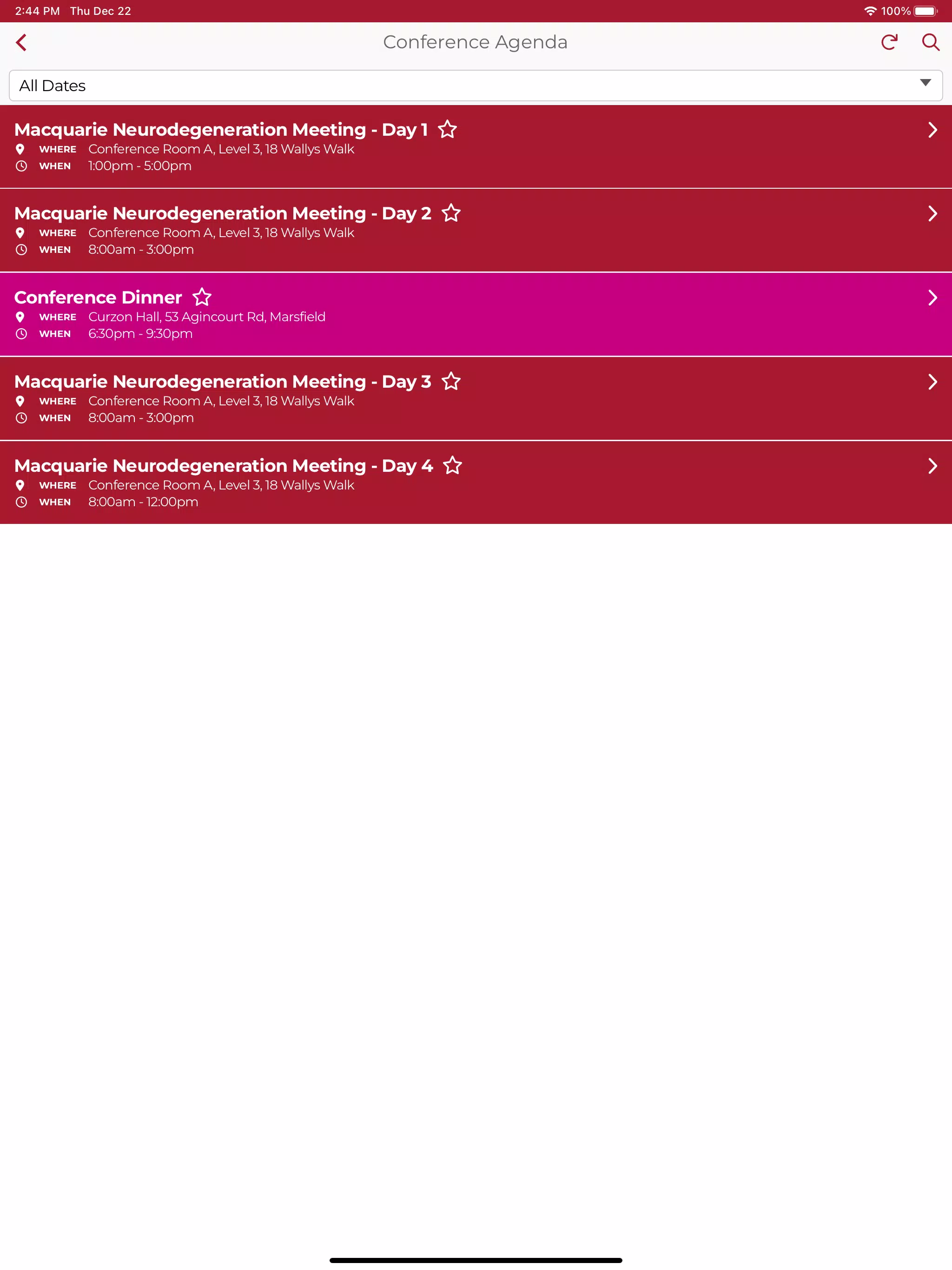 Macquarie University Events  Screenshot 6