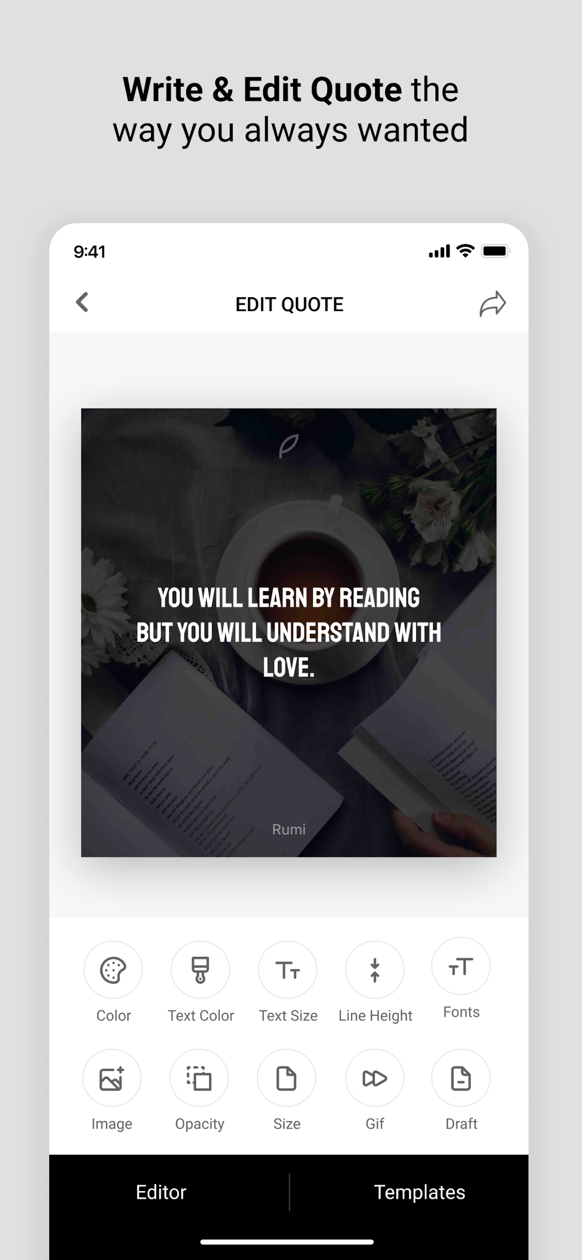 Quote Writer  Screenshot 1