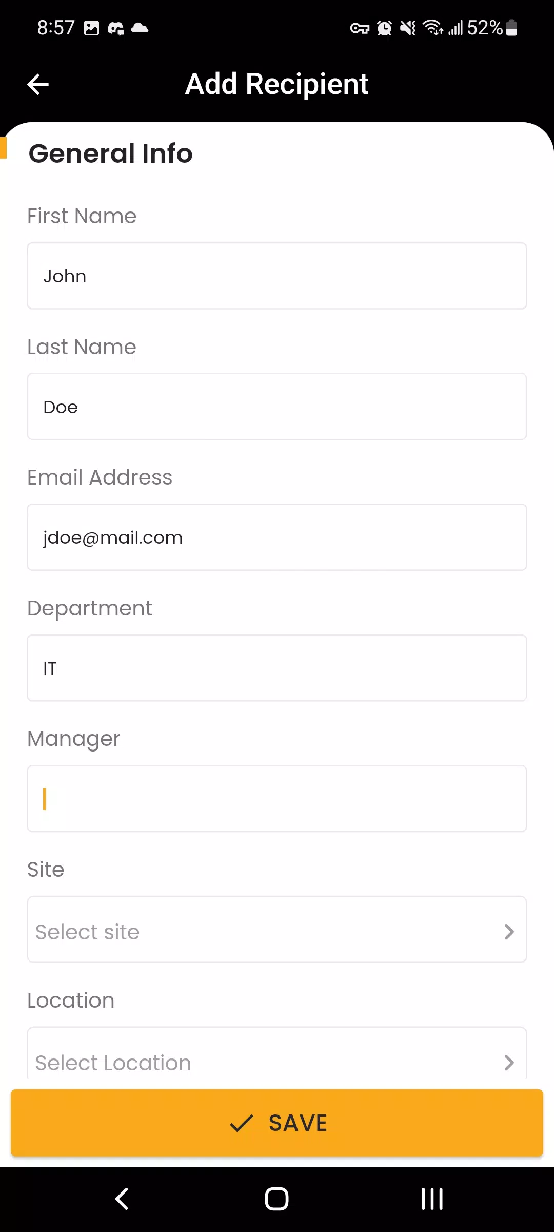 PackageTracker  Screenshot 2