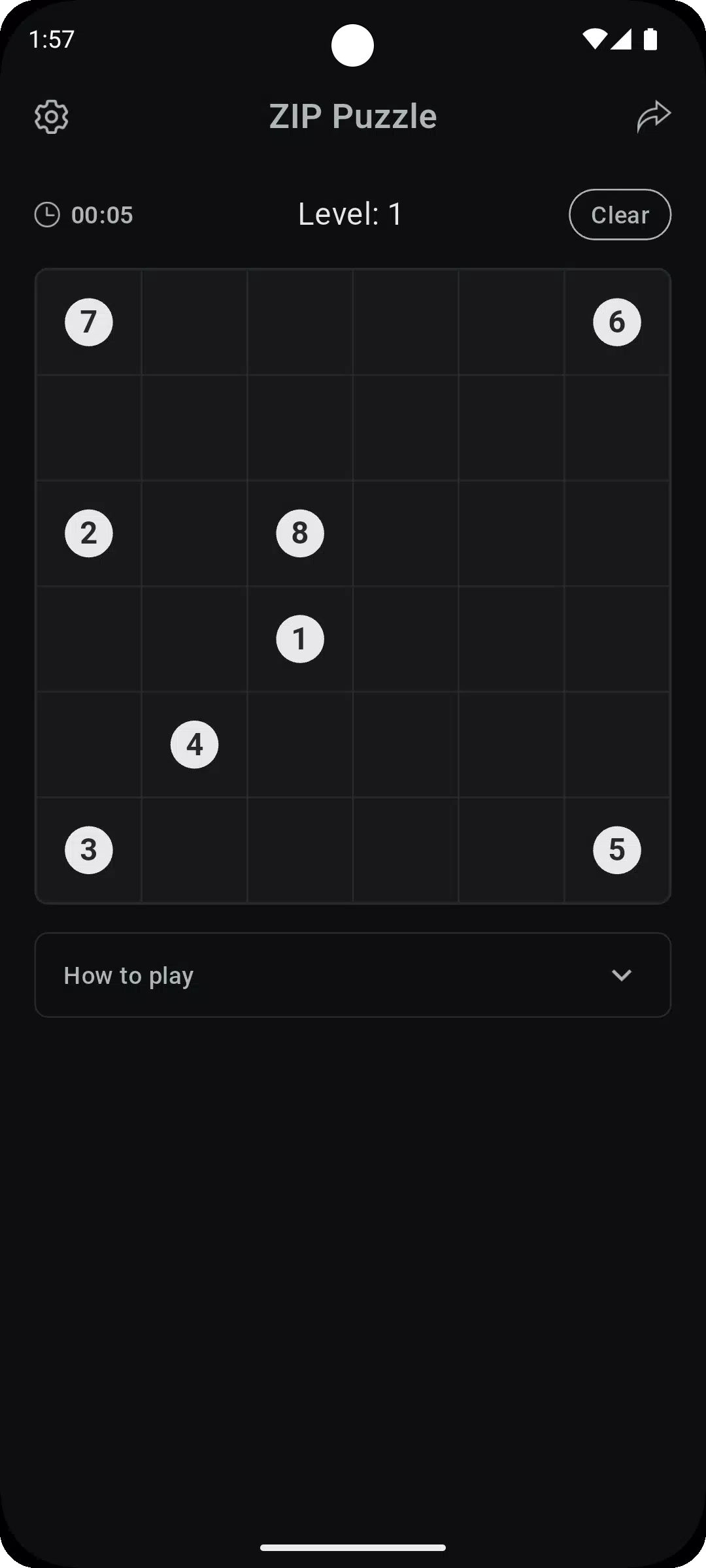ZIP Puzzle  Screenshot 1
