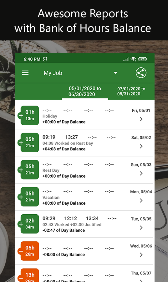 My Work Time  Screenshot 3