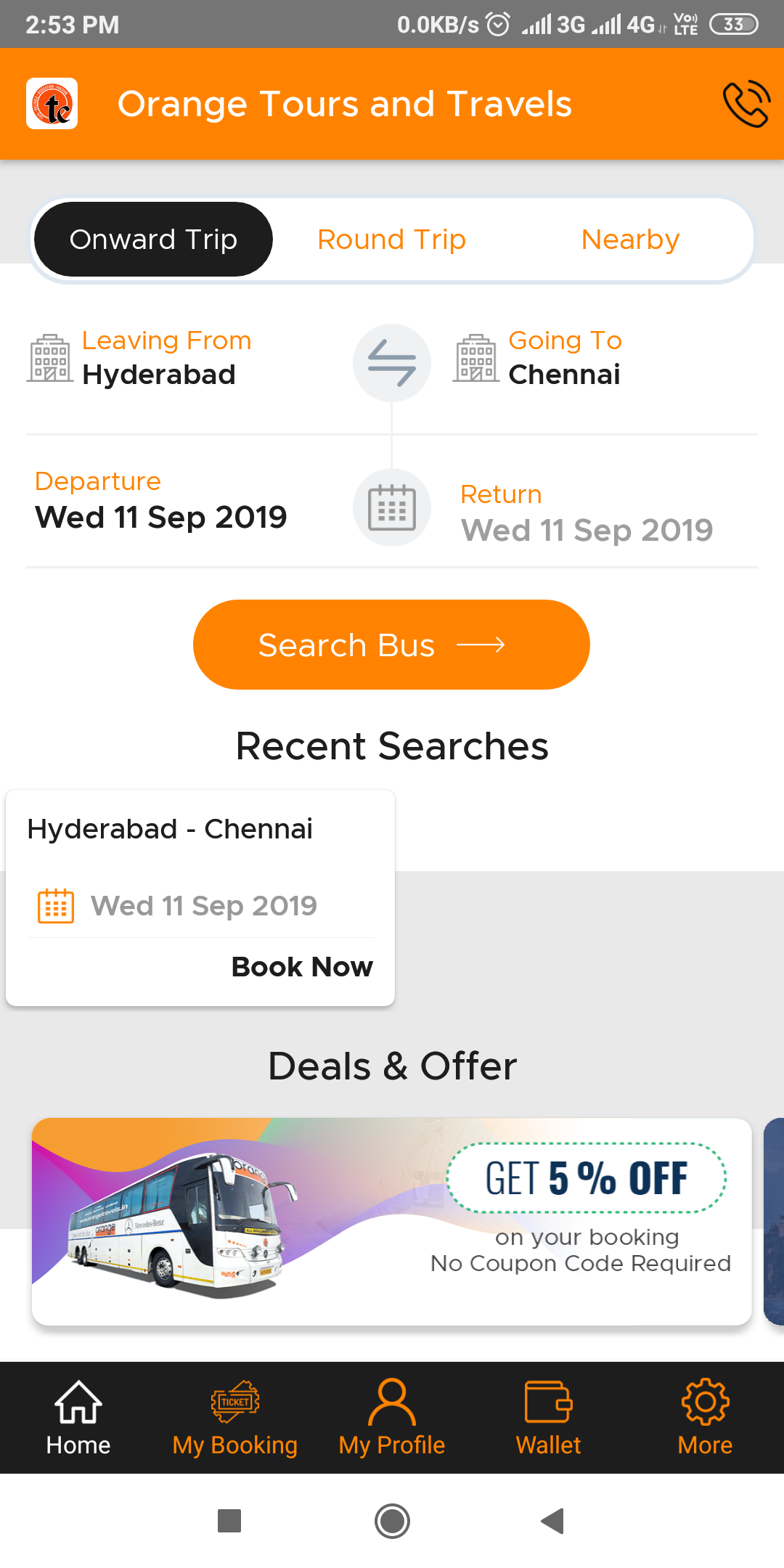 Orange Tours & Travels  Screenshot 2