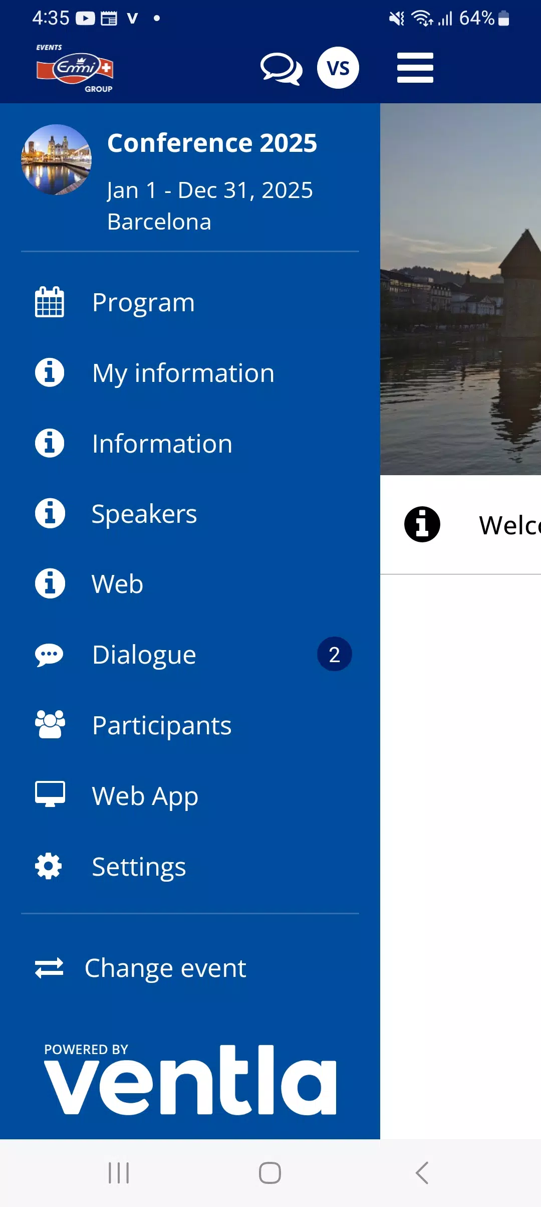 Emmi Group Events  Screenshot 1