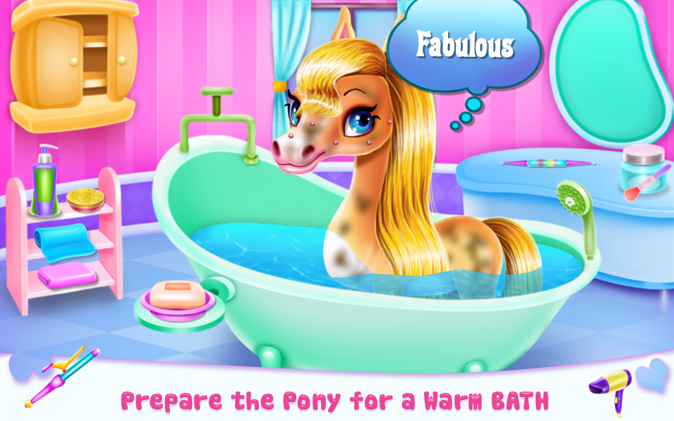Rainbow Pony Beauty Salon  Screenshot 1