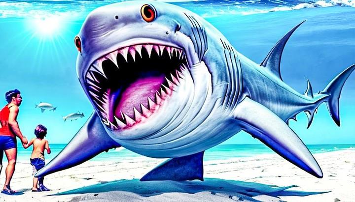 Shark Attack Games Offline  Screenshot 3