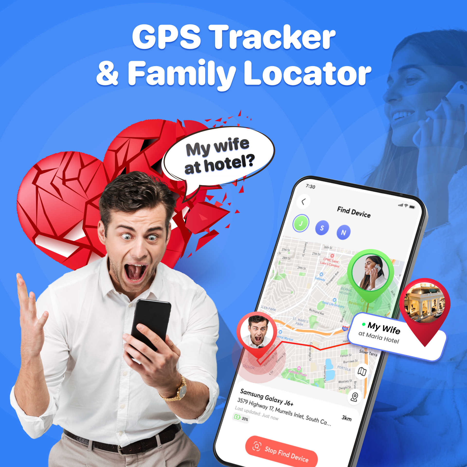 Phone Tracker & GPS Location  Screenshot 1