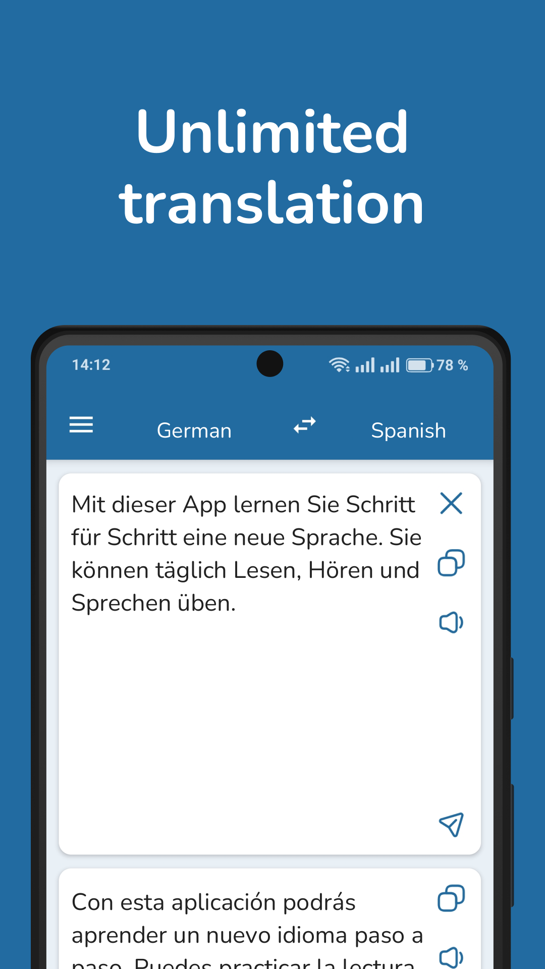 German Spanish Translator  Screenshot 1
