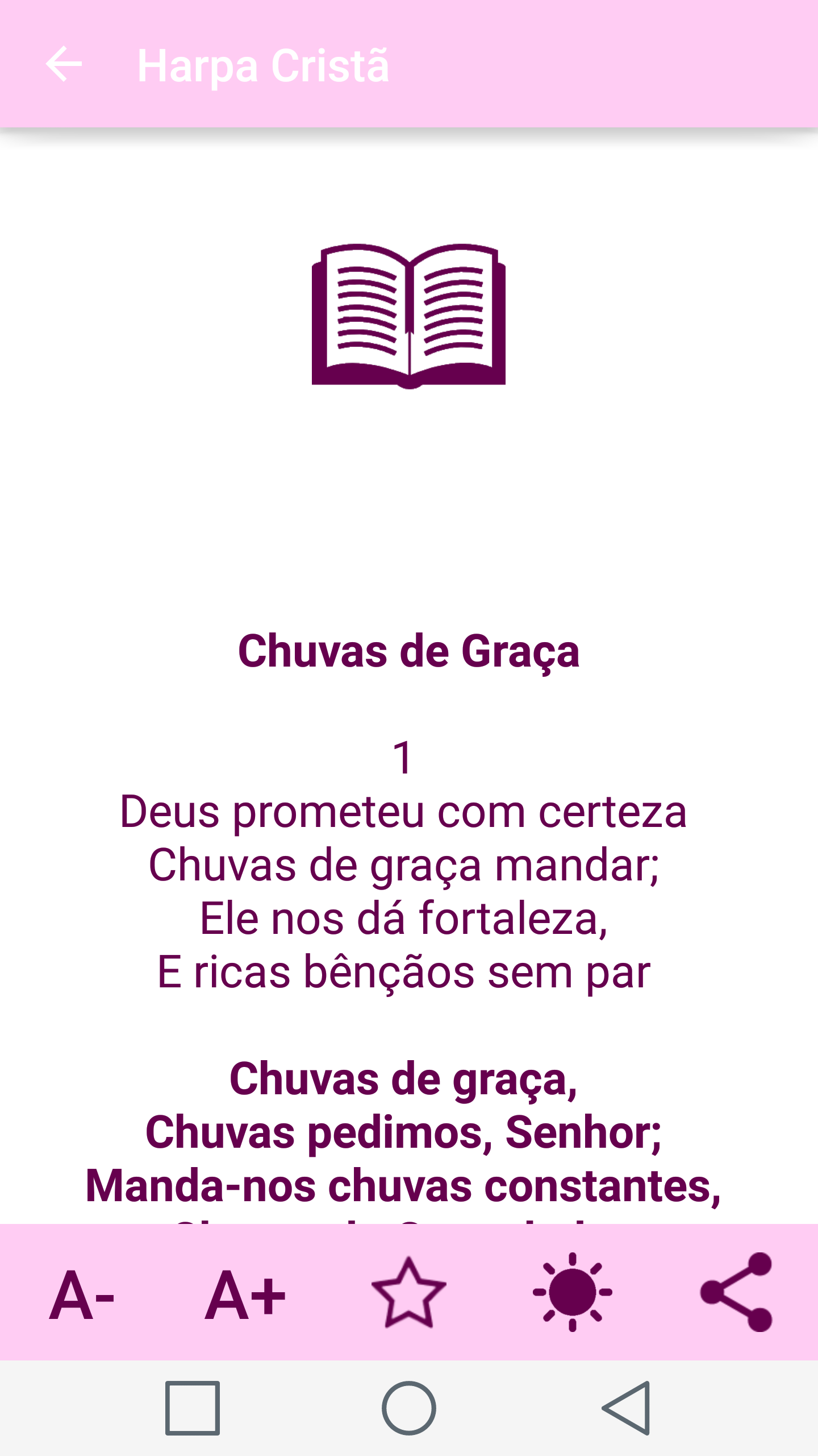 Harpa Cristã Feminina  Screenshot 3