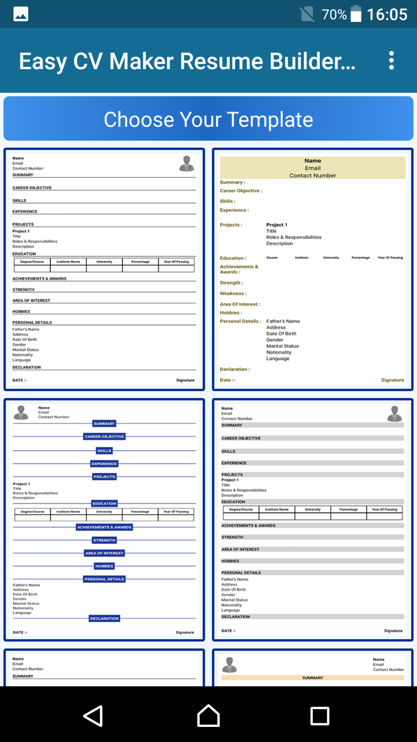 CV Maker Resume PDF Editor  Screenshot 8