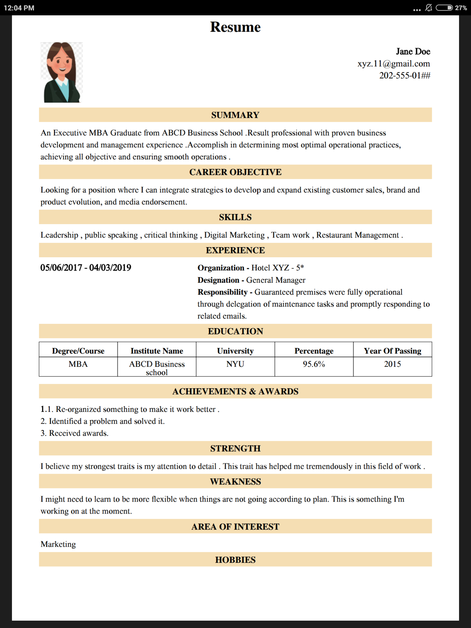 CV Maker Resume PDF Editor  Screenshot 15