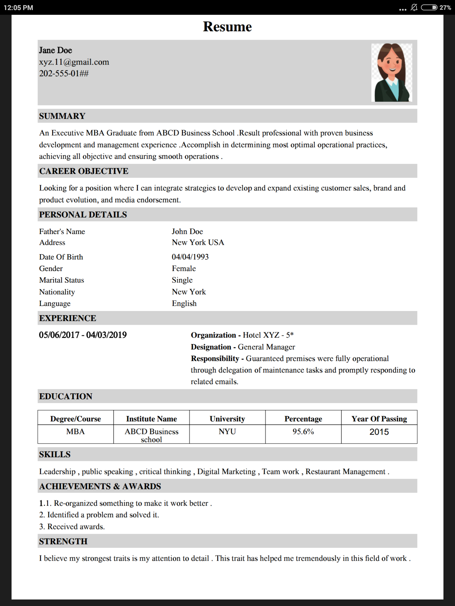 CV Maker Resume PDF Editor  Screenshot 16