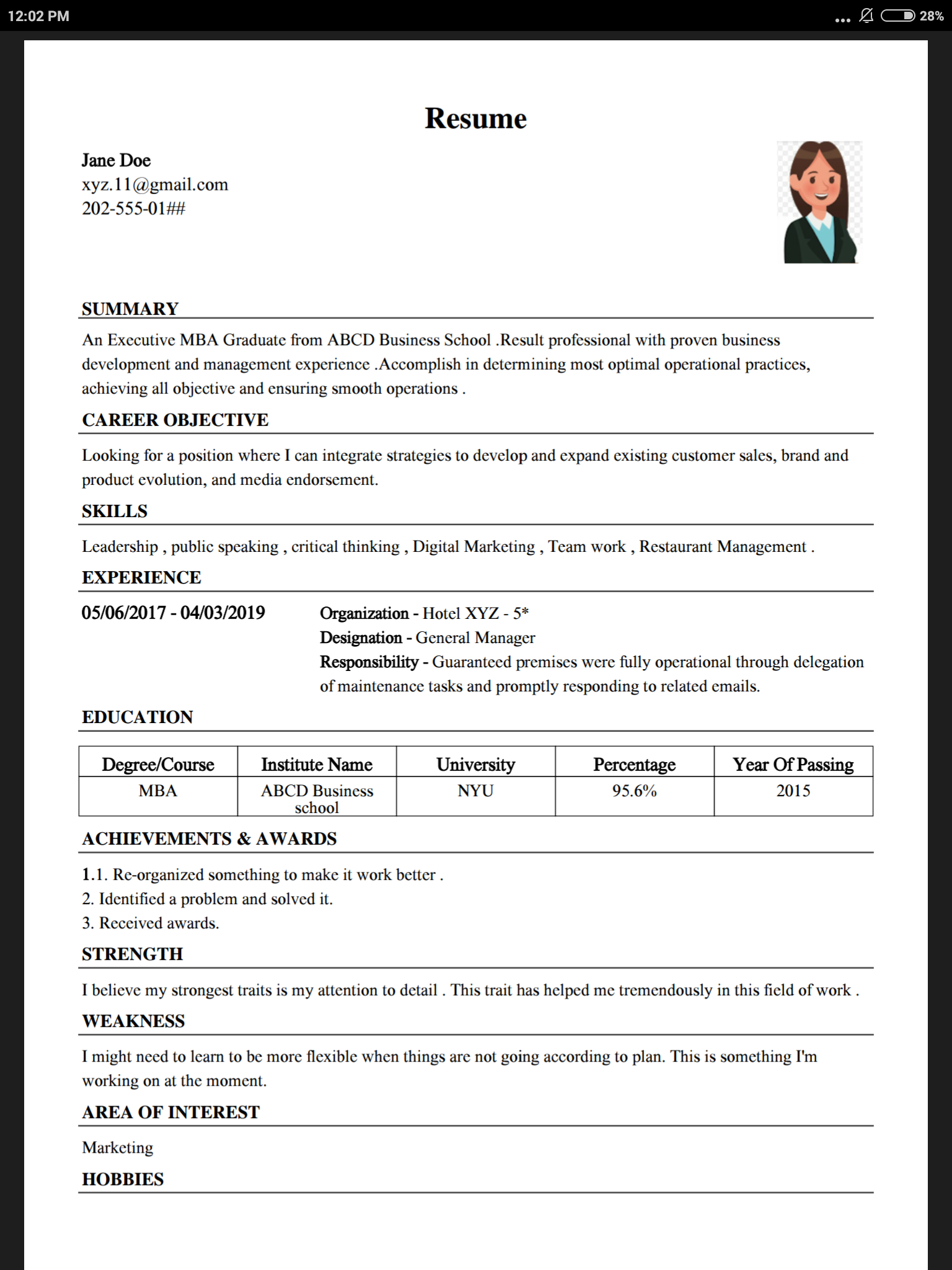 CV Maker Resume PDF Editor  Screenshot 10