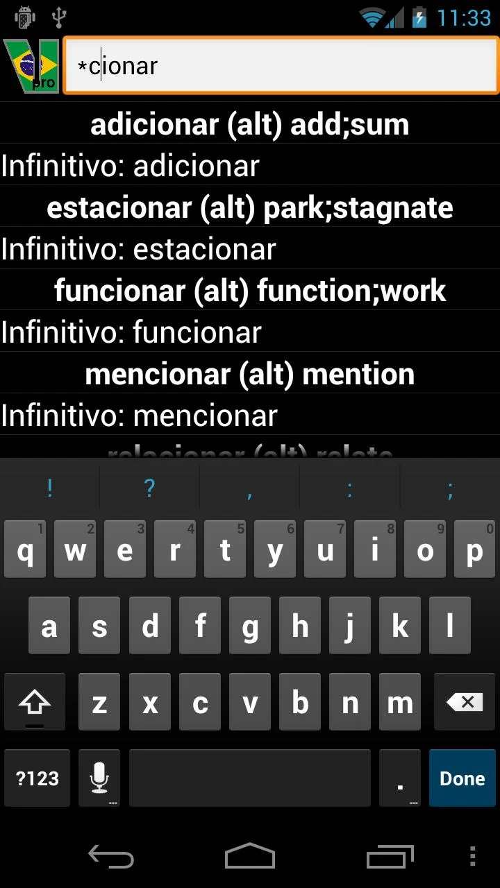 Portuguese Verbs  Screenshot 4