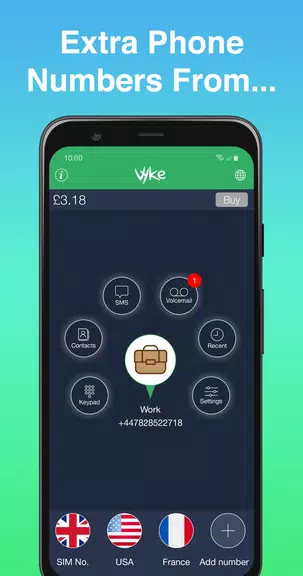 Vyke: Second Phone/2nd Line  Screenshot 1