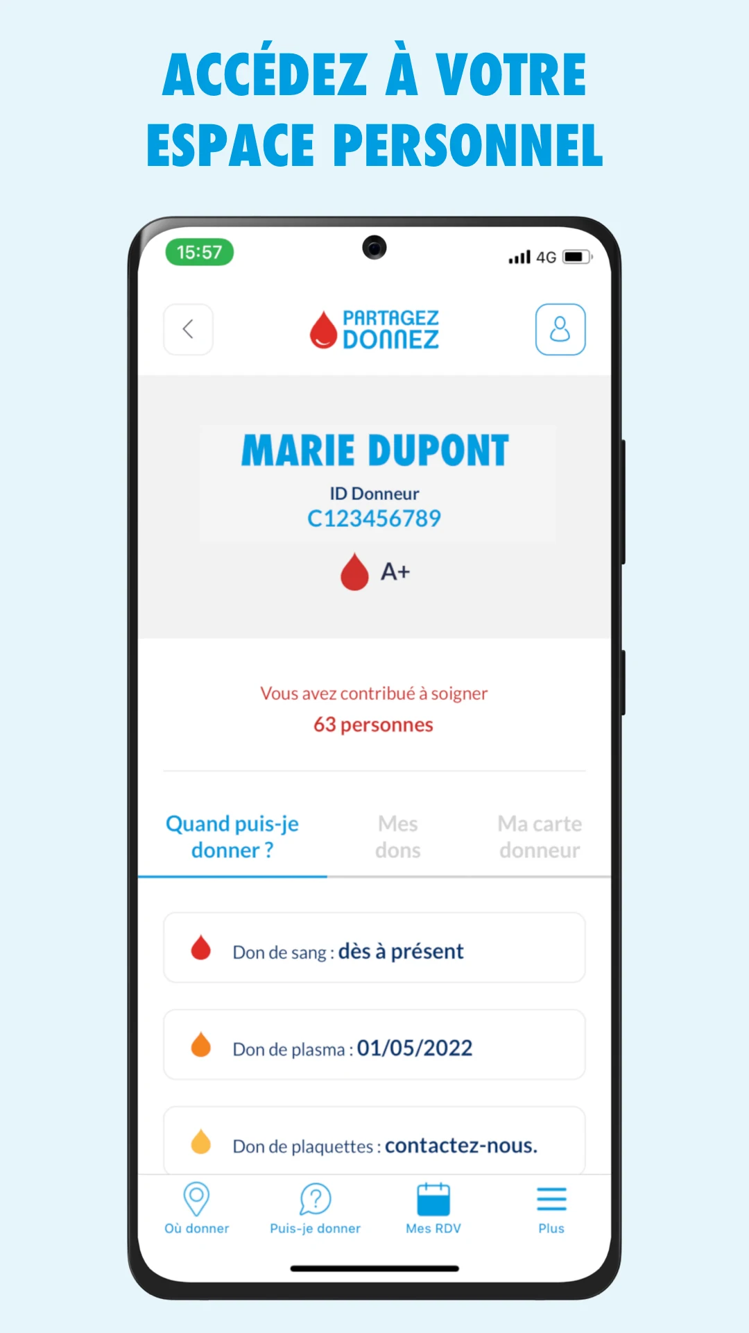 Don de sang  Screenshot 5