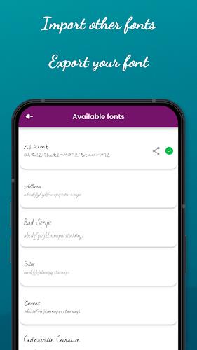 HandWriting Font Maker  Screenshot 8