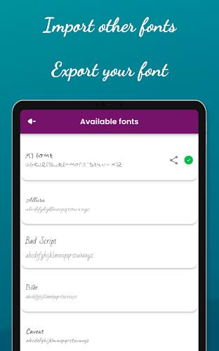 HandWriting Font Maker  Screenshot 16