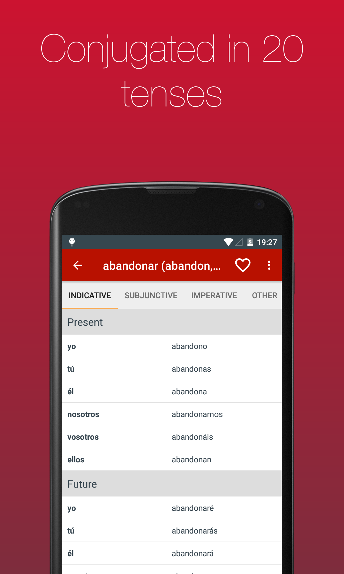 Spanish Verb Conjugator  Screenshot 3