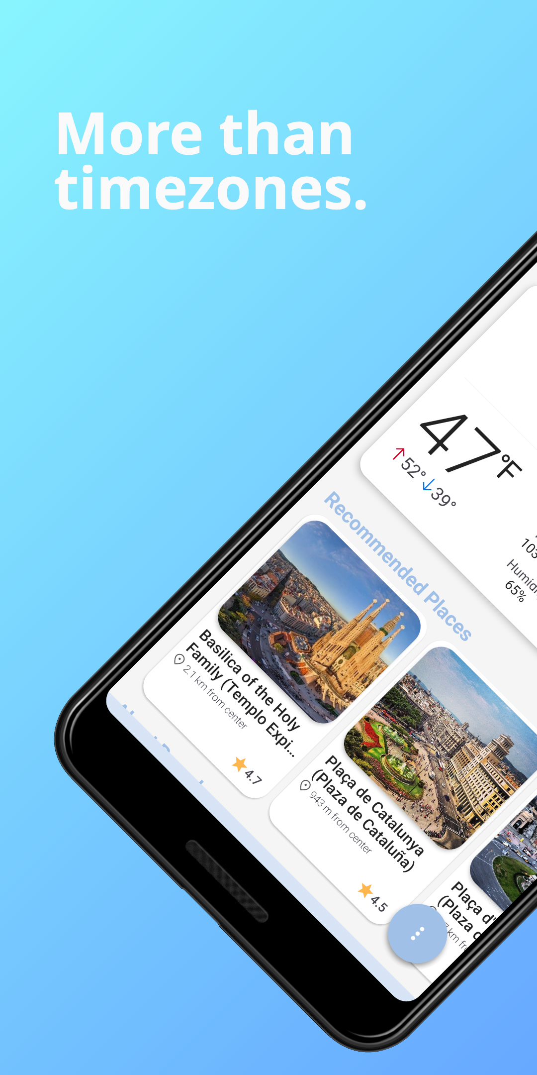 World Clock - Timezones Widget  Screenshot 4
