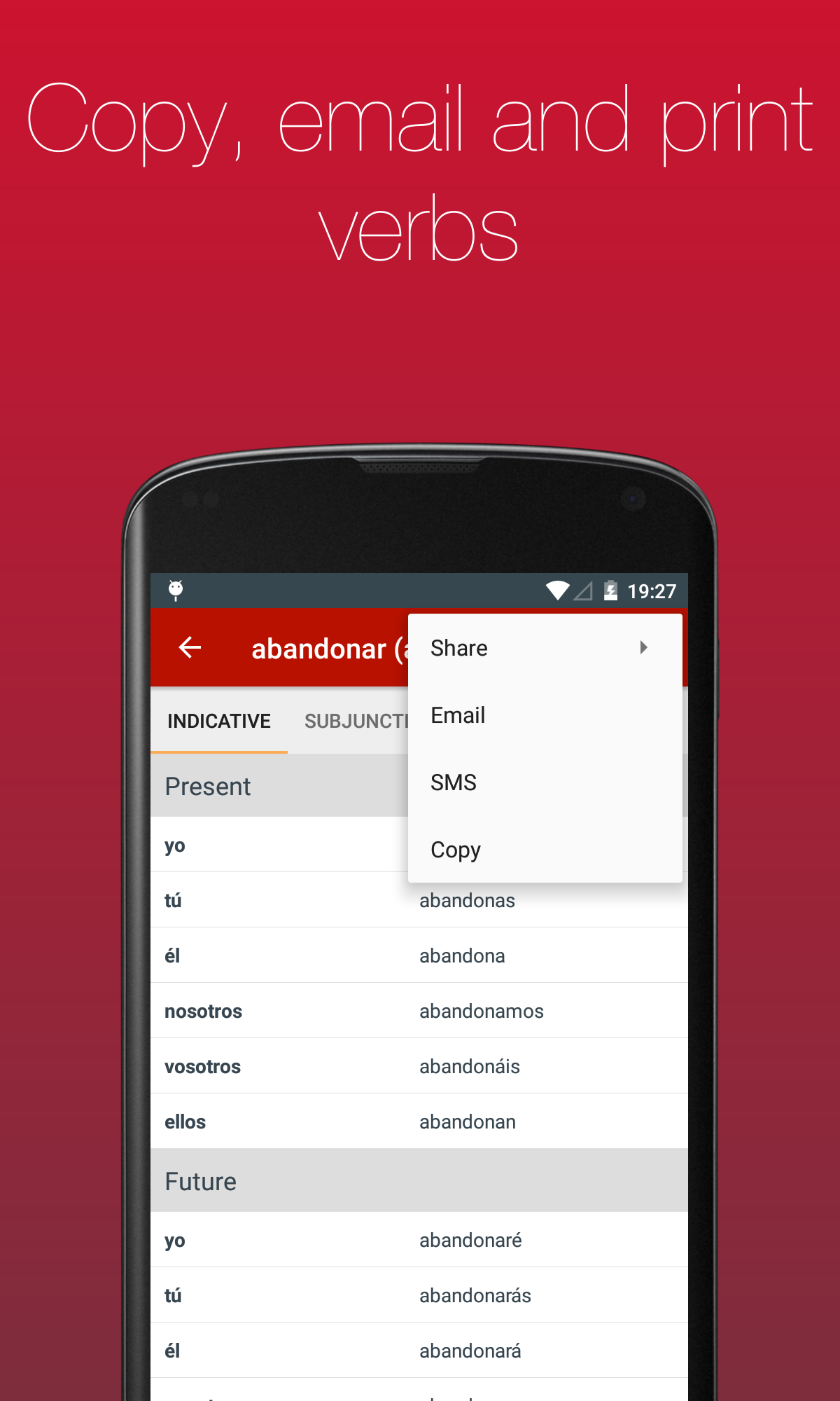 Spanish Verb Conjugator  Screenshot 4