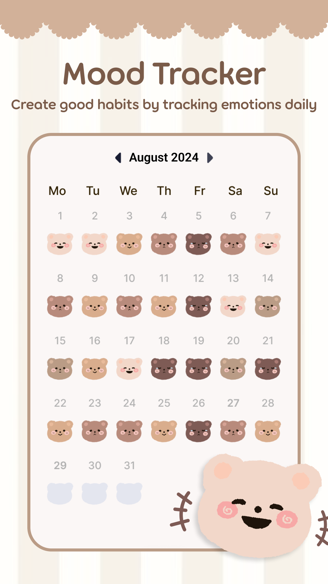 Daily Journal Mood Tracker  Screenshot 1