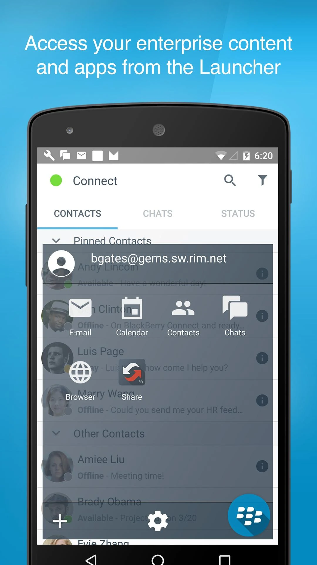 BlackBerry Connect  Screenshot 5
