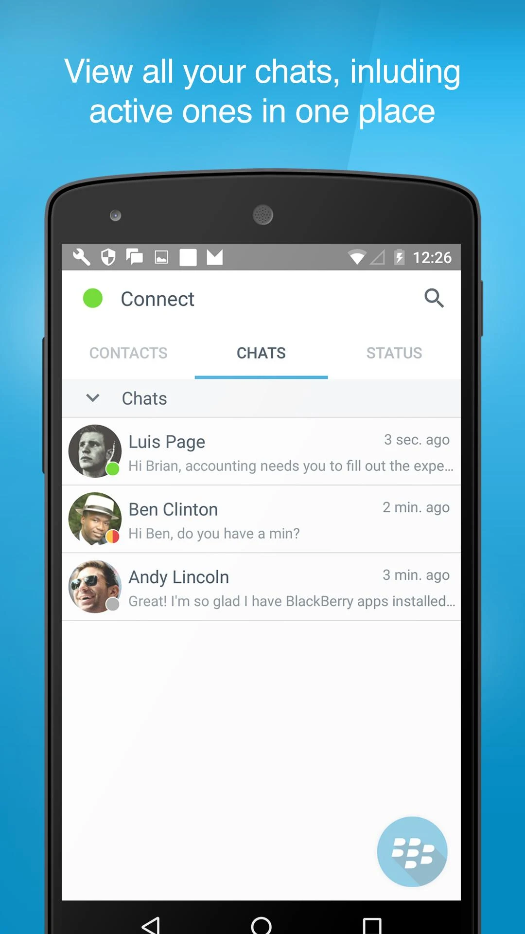 BlackBerry Connect  Screenshot 2