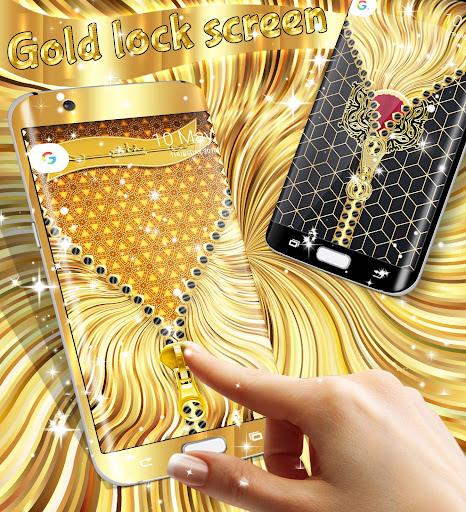 Gold lock screen  Screenshot 2
