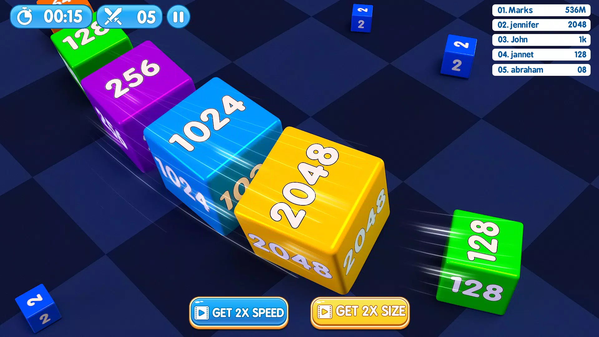 Worms Snake Clash 3D Game  Screenshot 1