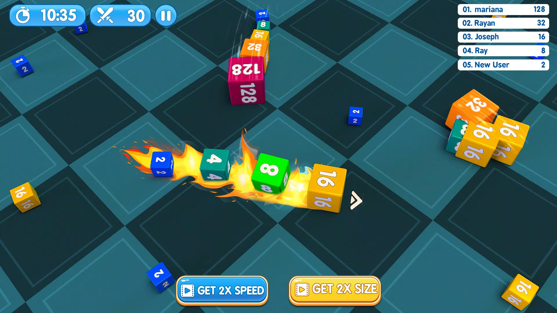 Worms Snake Clash 3D Game  Screenshot 4