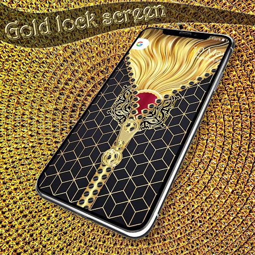Gold lock screen  Screenshot 3