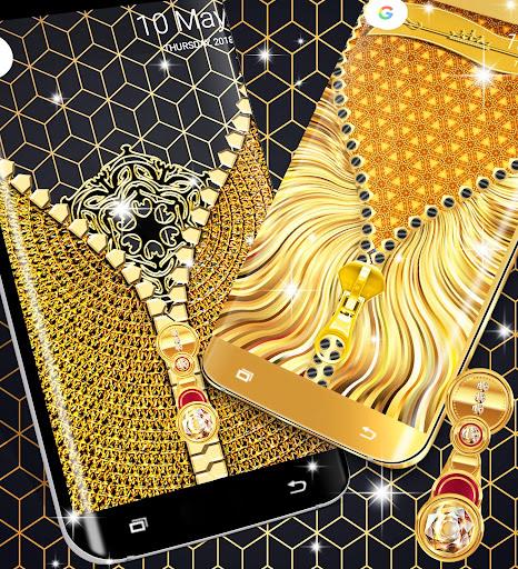 Gold lock screen  Screenshot 1