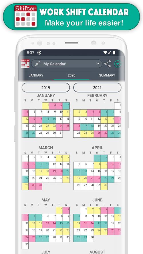 Work Shift Calendar  Screenshot 6