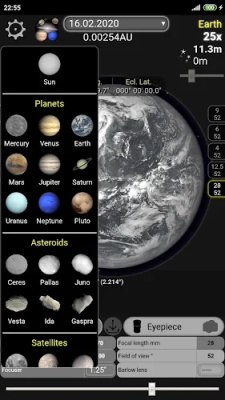 Telescope calculator  Screenshot 2