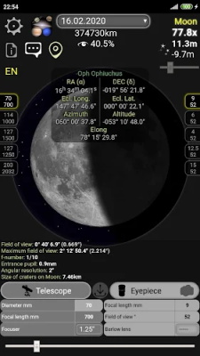 Telescope calculator  Screenshot 3