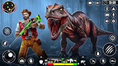 Wild Dinosaur Hunting Zoo Game  Screenshot 1