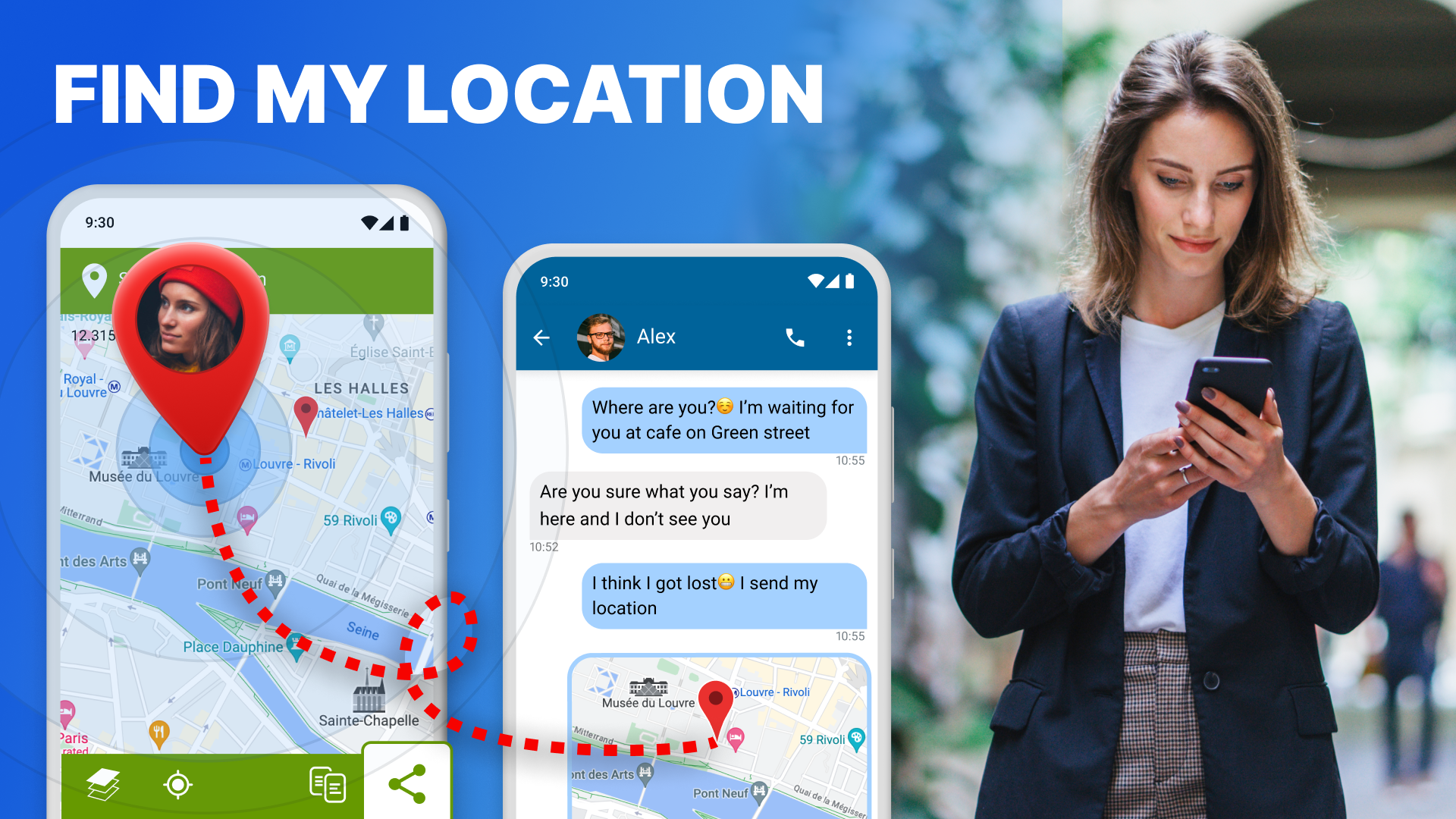 Send My Location - GPS Tracker  Screenshot 1