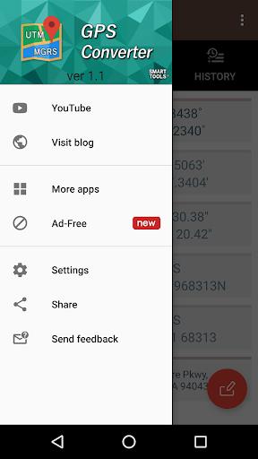 GPS coordinate converter  Screenshot 1