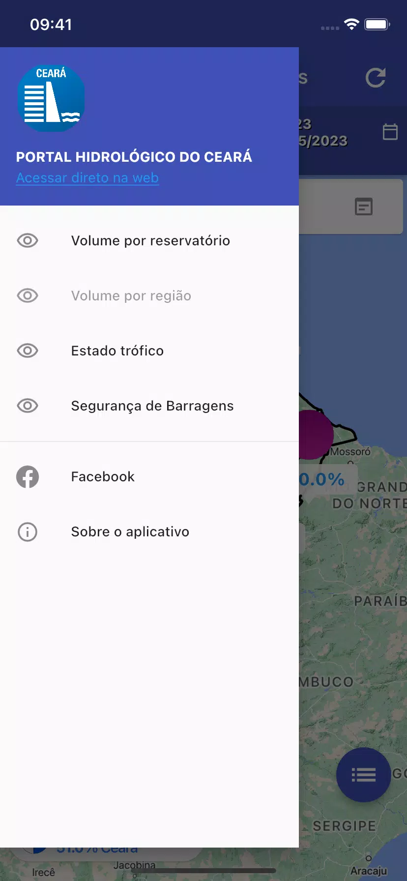 PORTAL HIDROLÓGICO DO CEARÁ  Screenshot 3