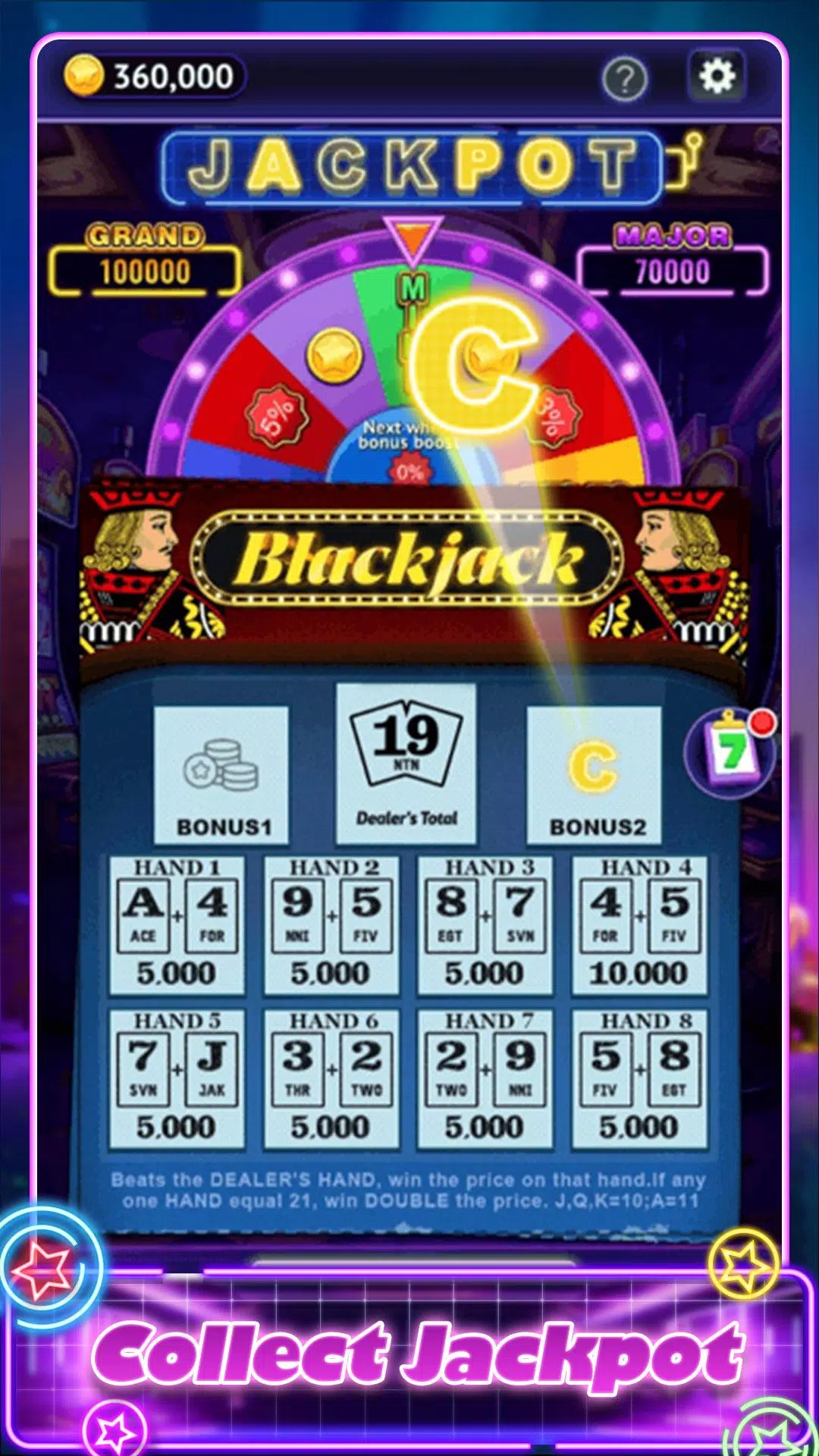 Blackjack Scratch  Screenshot 2