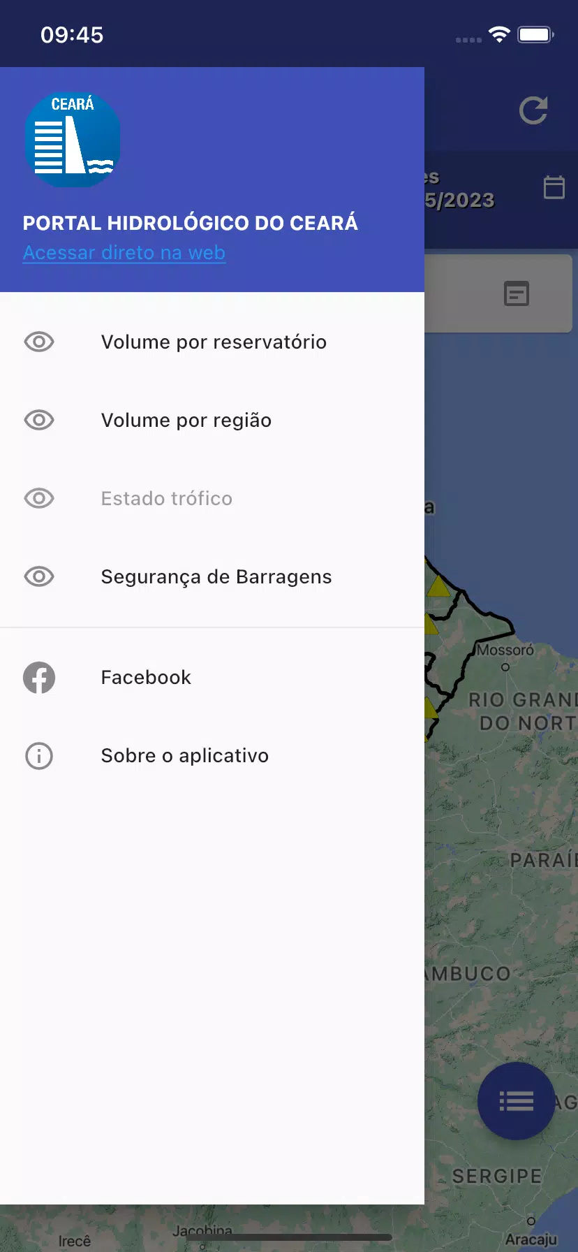 PORTAL HIDROLÓGICO DO CEARÁ  Screenshot 5