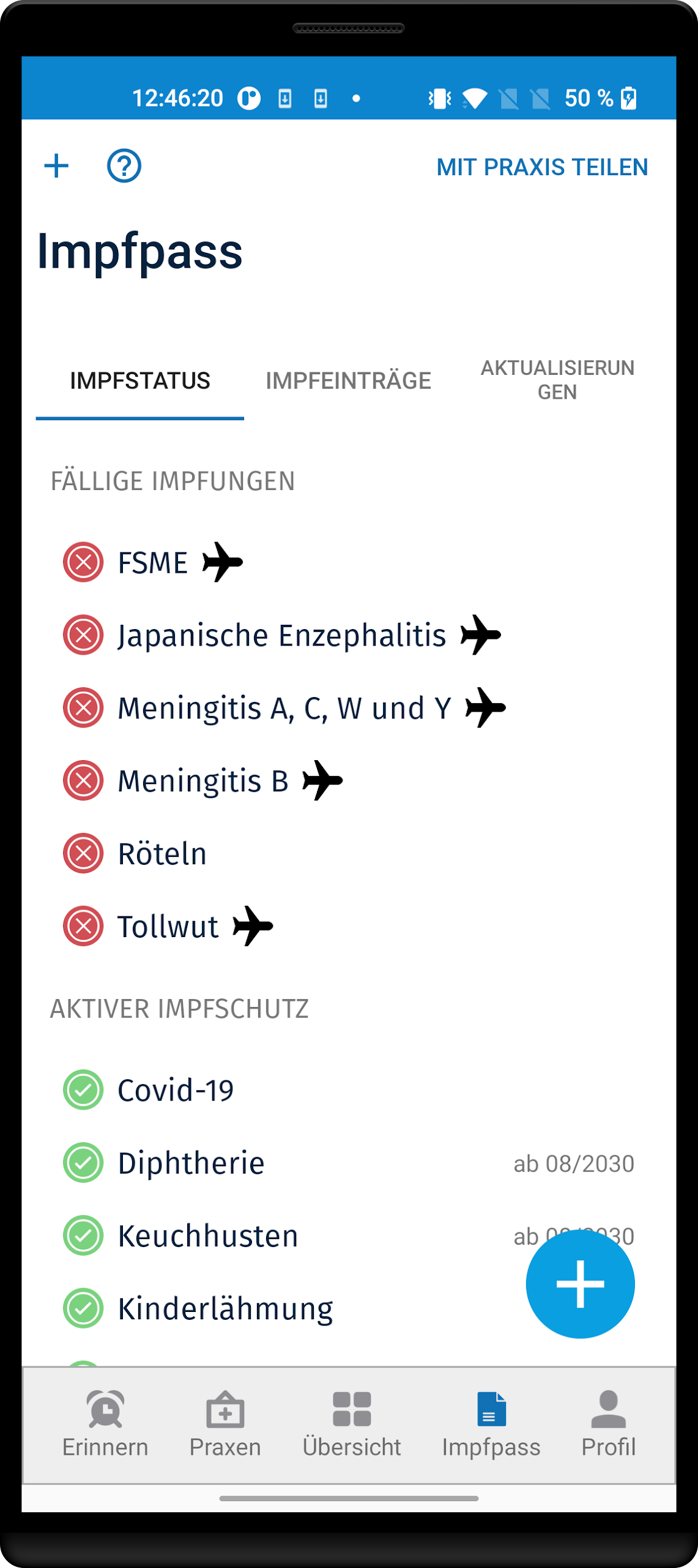 ImpfPassDE  Screenshot 2