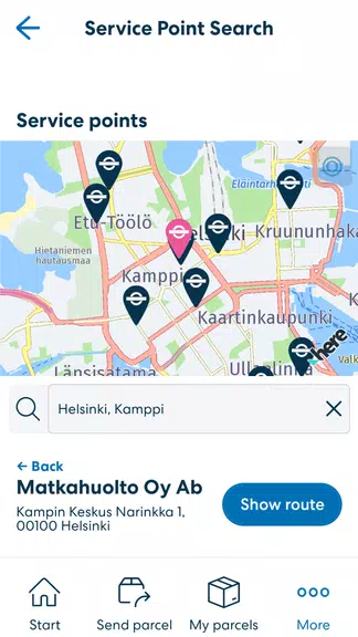 Matkahuolto Paketit Screenshot 2