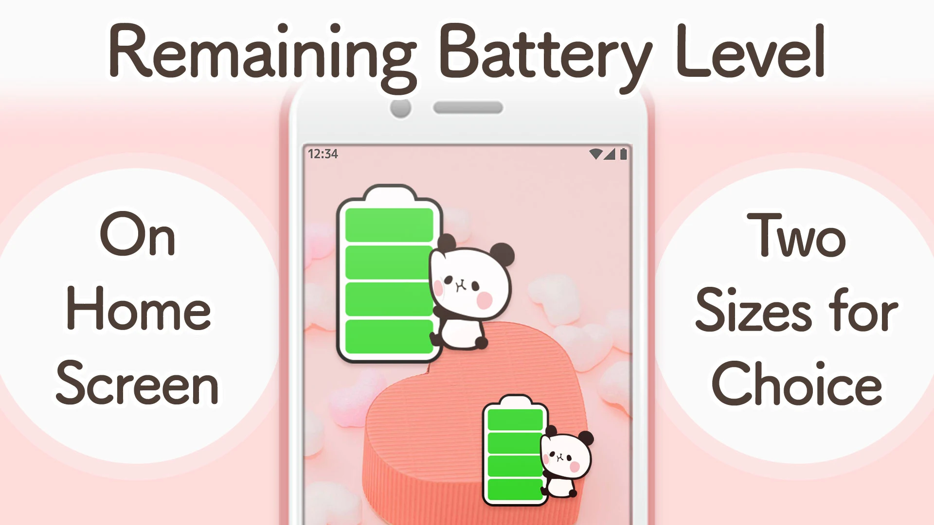 Battery widget Cute Characters  Screenshot 1
