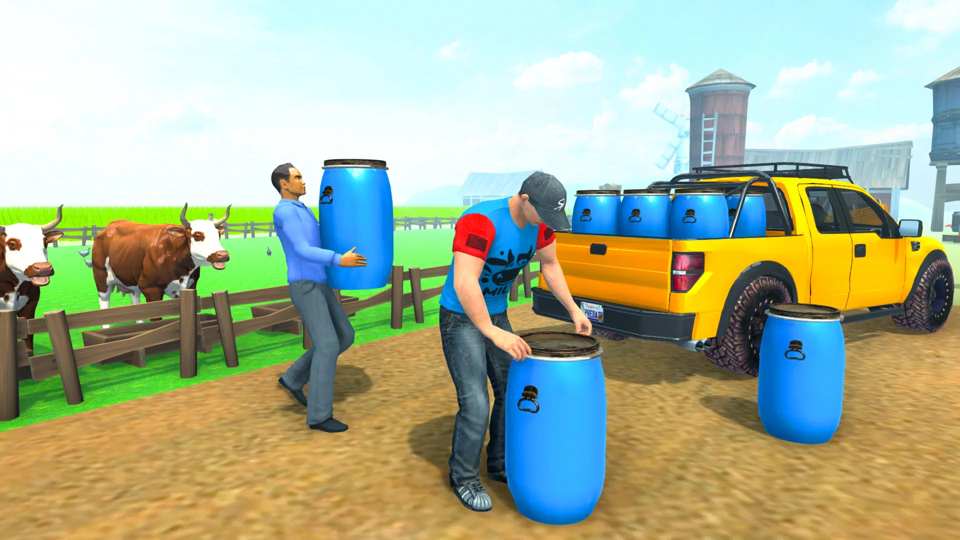 Cow Milk Delivery Truck Games  Screenshot 5