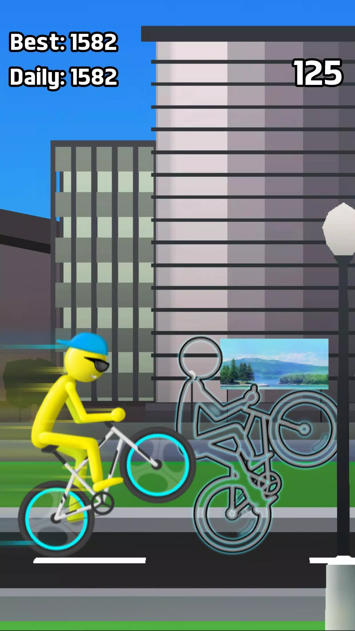 Stickman Bike Wheelie  Screenshot 2