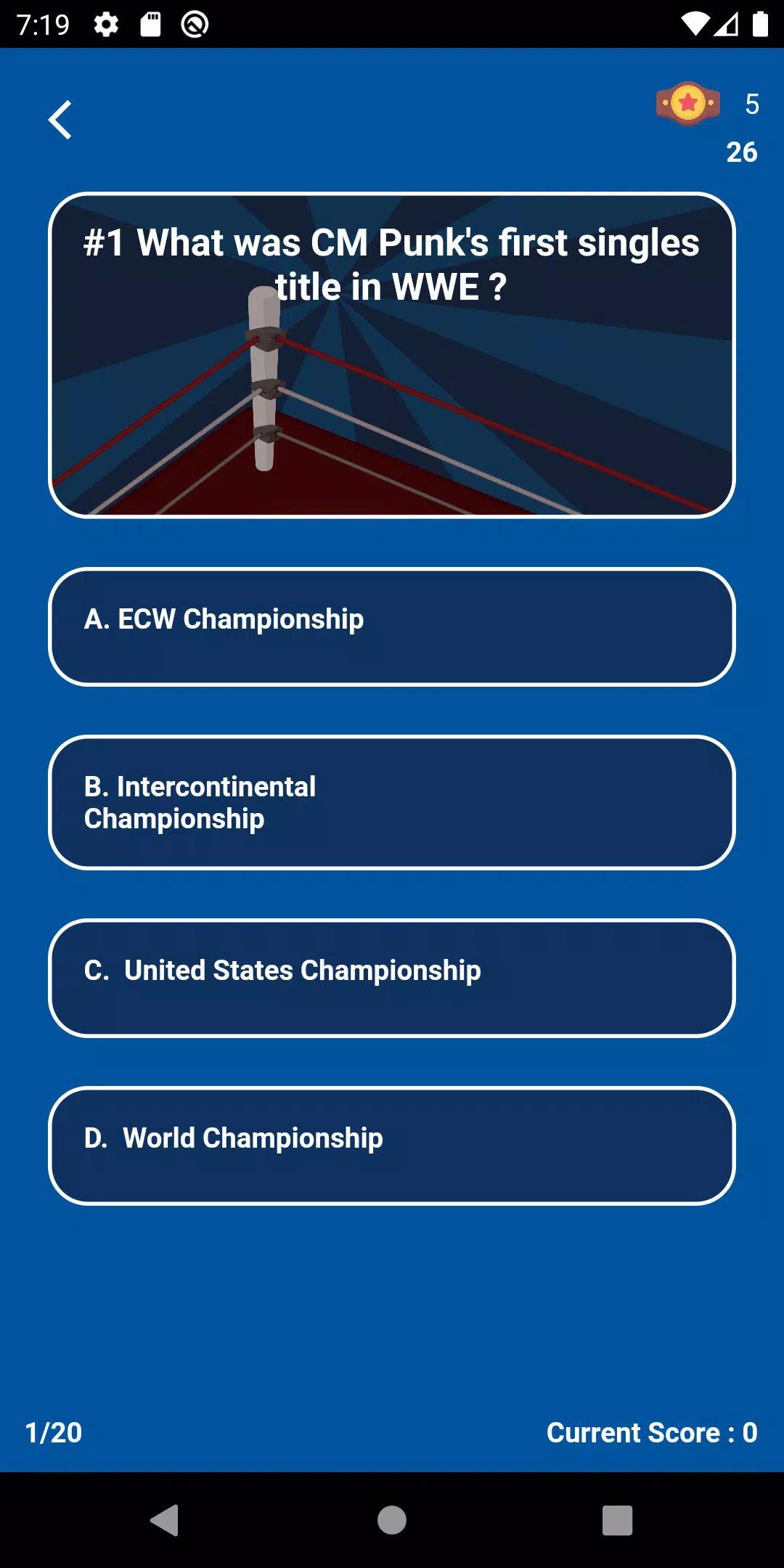 World Wrestling Trivia  Screenshot 4