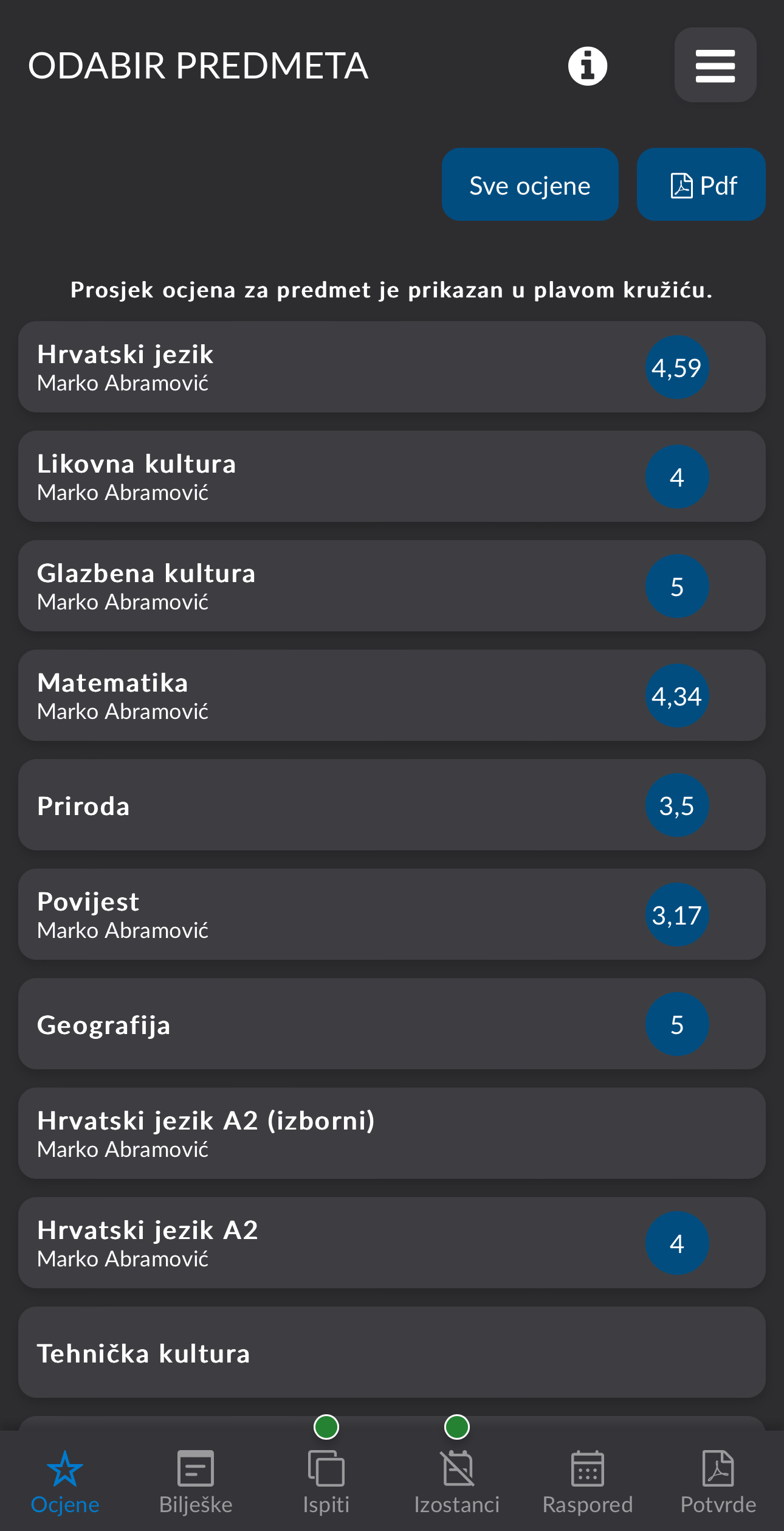 e-Dnevnik  Screenshot 1