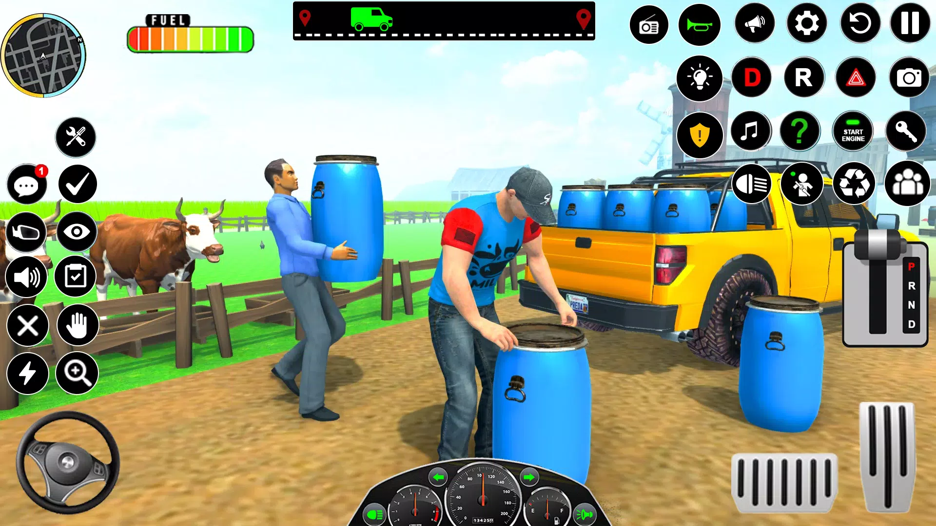 Cow Milk Delivery Truck Games  Screenshot 7